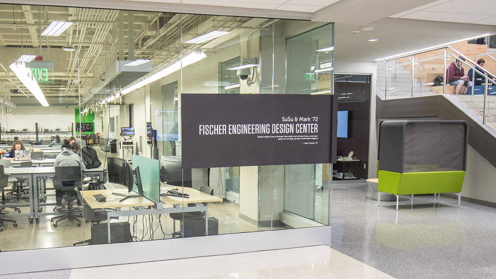 entrance to the Fischer Engineering Design Center