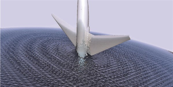 Image of what might have happened to MH370