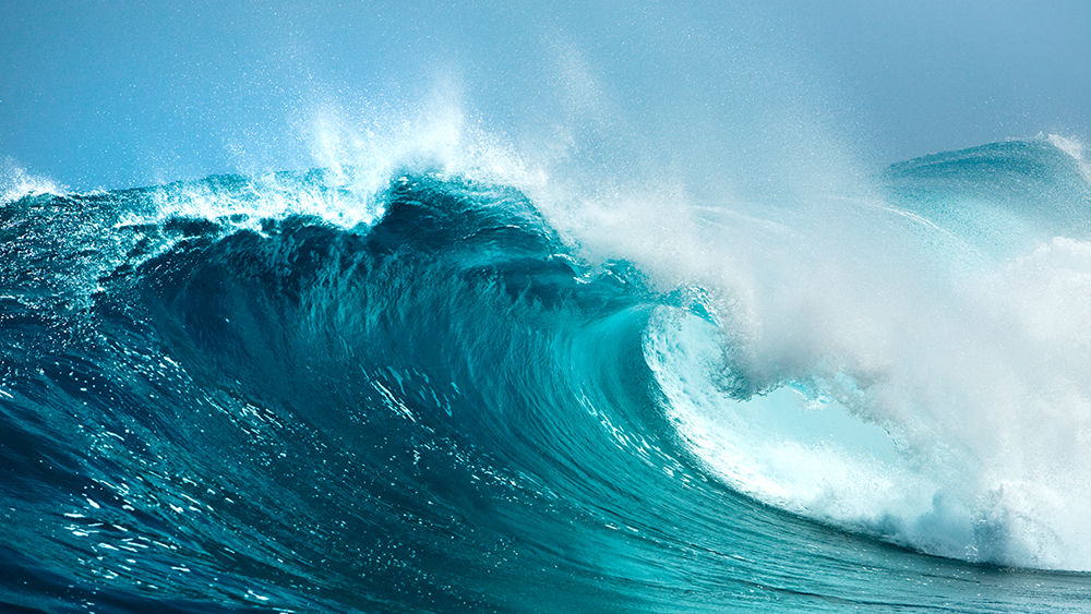 A picture of showing ocean waves