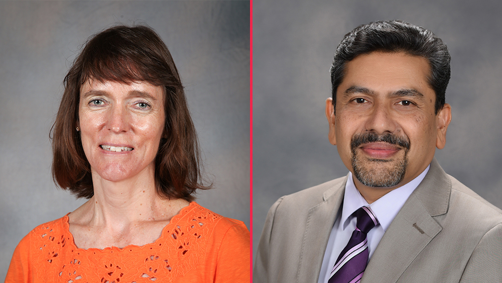 Dr. Karen Kirkland and Dr. Sunil Chirayath 