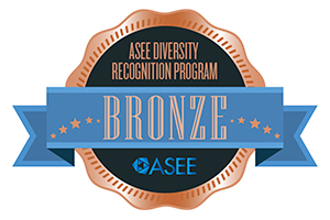 ASEE Diversity Recognition Program Bronze award badge