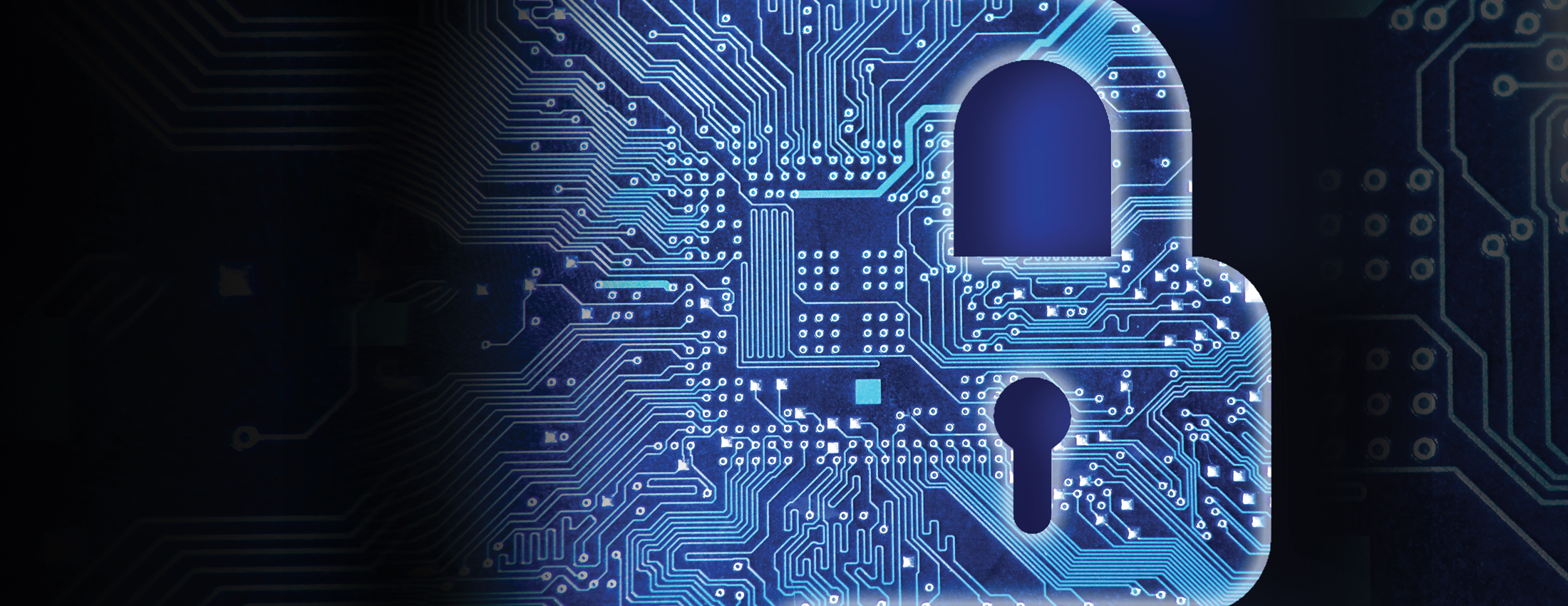 lock with futuristic background