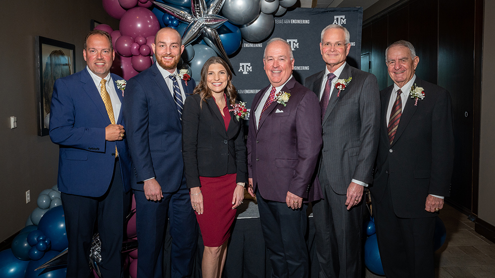 The six former students from Texas A&amp;M honored at the 2023 Outstanding Alumni Banquet.