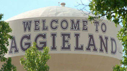 Welcome to Aggieland water tower
