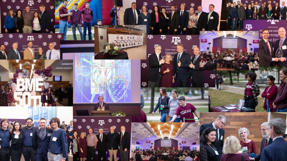 A photo collage of the 50th anniversary celebratory weekend.