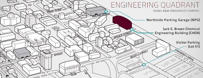 Sketch of Engineering Quadrant at Texas A&amp;M Univeristy