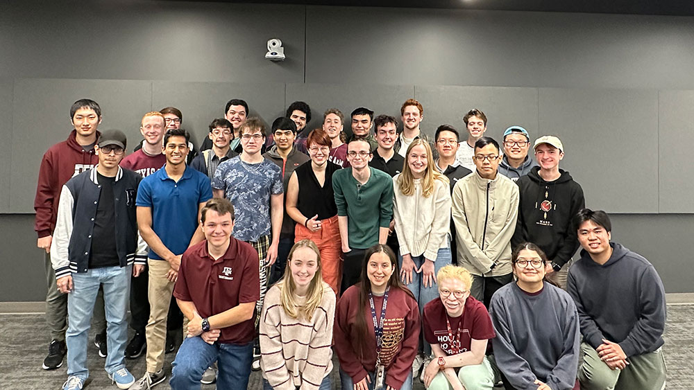 Group photo of spring 2023 peer teachers in the Department of Computer Science and Engineering at Texas A&amp;M University.