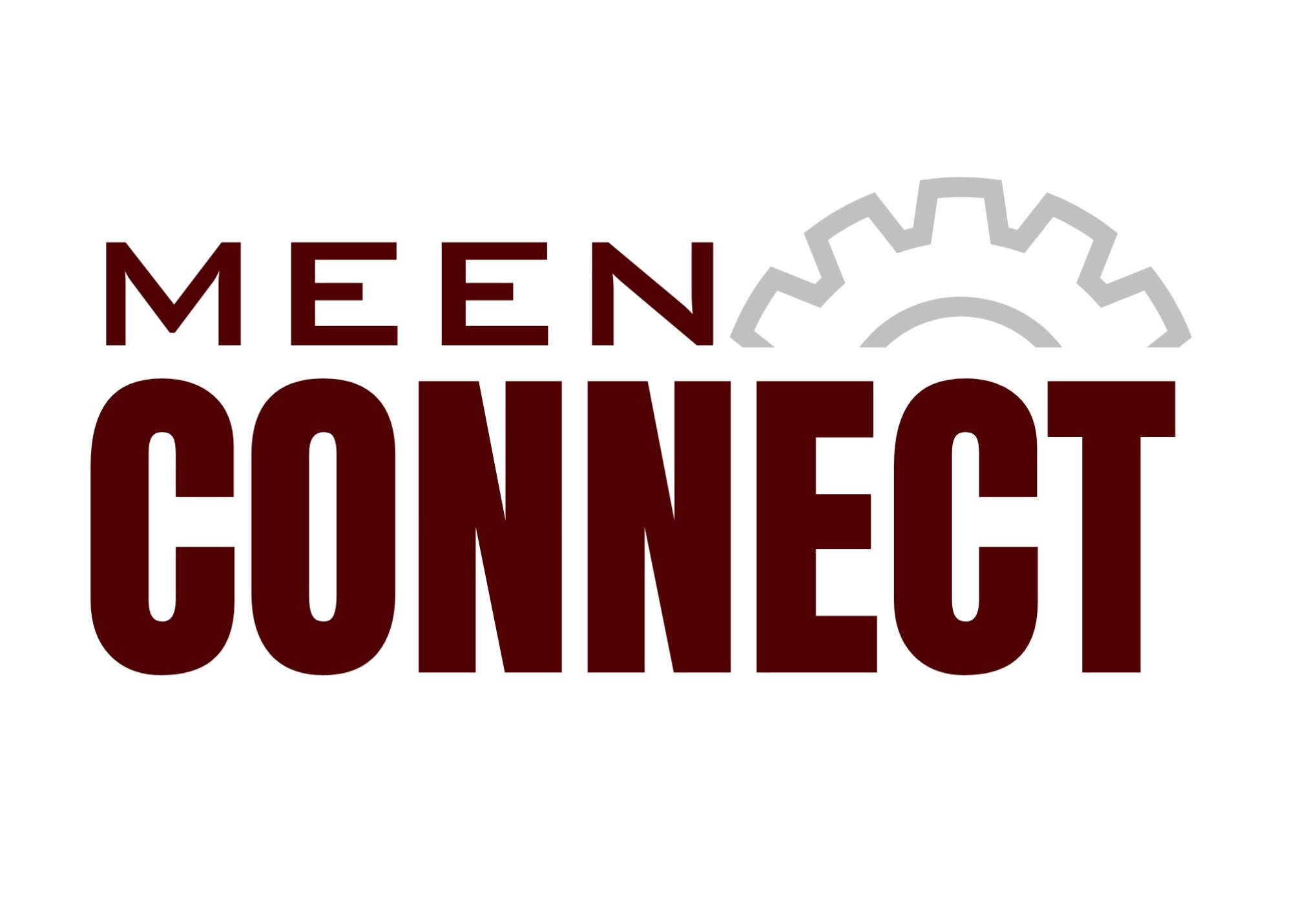 A graphic of a logo with an engineering wheel and text that reads "MEEN CONNECT."