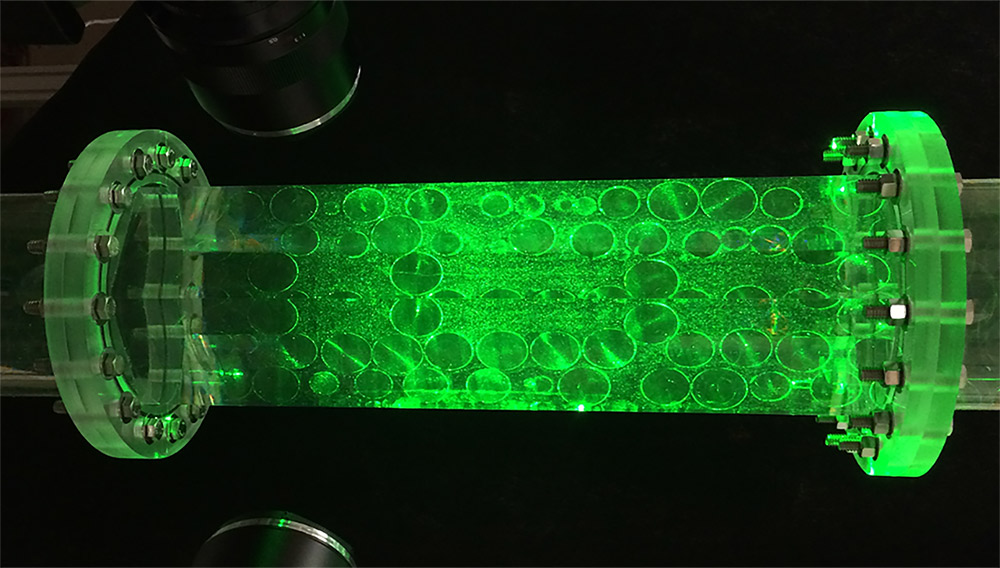 Green glow in the dark tube