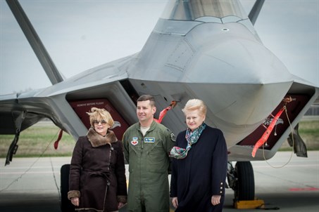 First F-22 flight to Lithuania