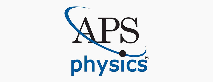 Banner with American Physical Society