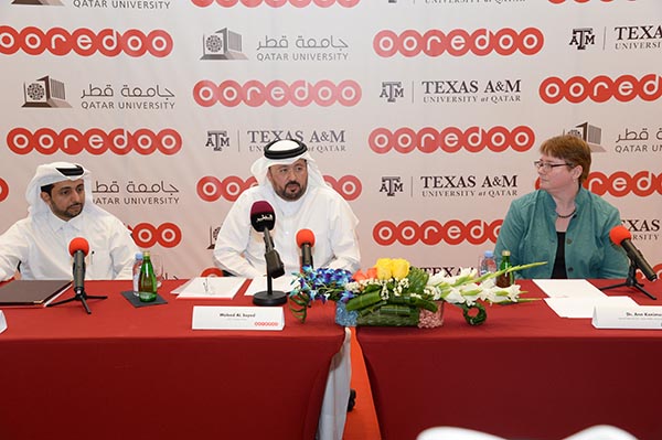 Image of Texas A&amp;M at Qatar, Ooredoo MOU signing