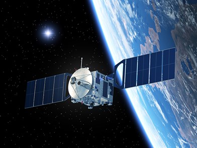 Satellite with star