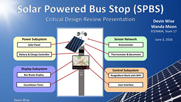 Solar Powered Bus Stop