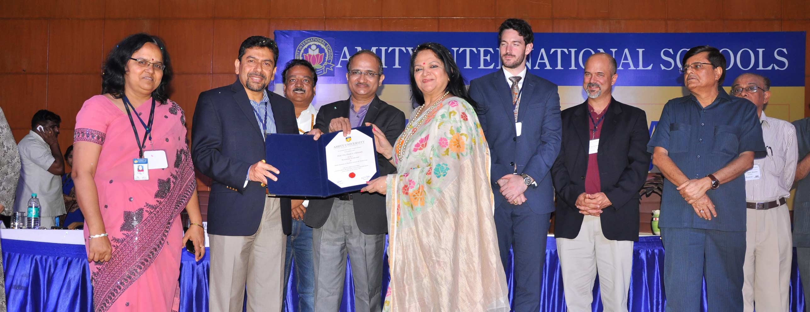 Chirayath recognized as honorary professor at Amity University in India