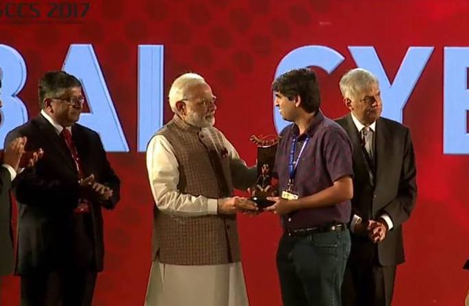 Aggie sweeps hackathon challenge, gets honored by India’s prime minister