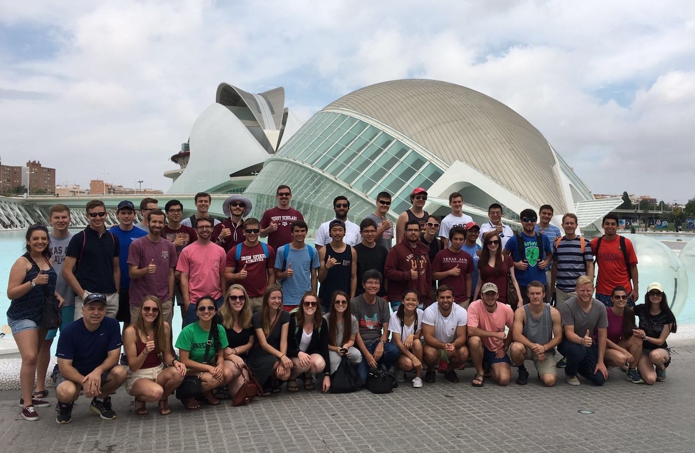 Spain study abroad student group