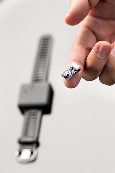 A microchip and the smartwatch technology.
