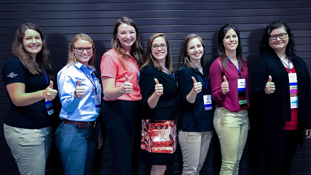 Aggie women at the 2018 Women in Nuclear conference