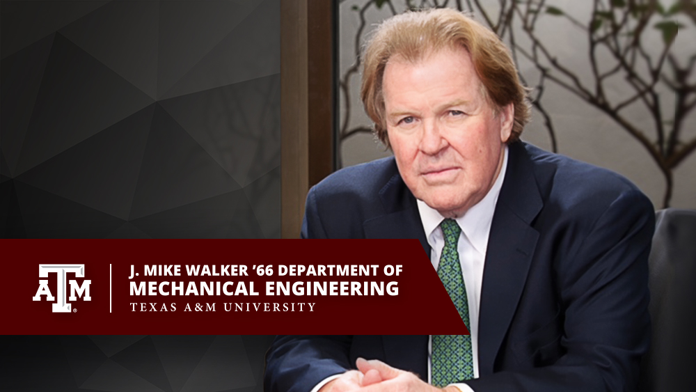 Transformative gifts establish the J. Mike Walker Department of Mechanical Engineering at both UT and Texas A&M 