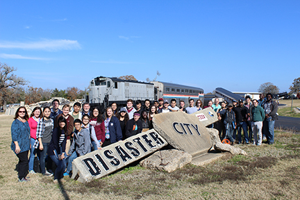 Students at Disaster City FEMA training