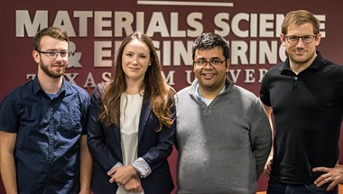 Dr. Banerjee and Shamberger with graduate students