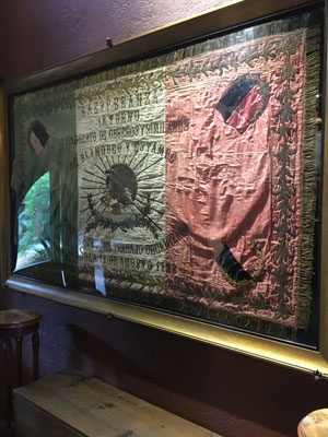 Framed Mexican flag