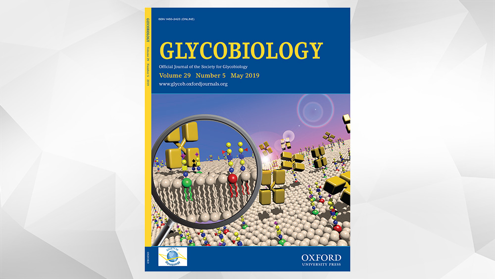 Cover of May 2019 Journal of Glycobiology 