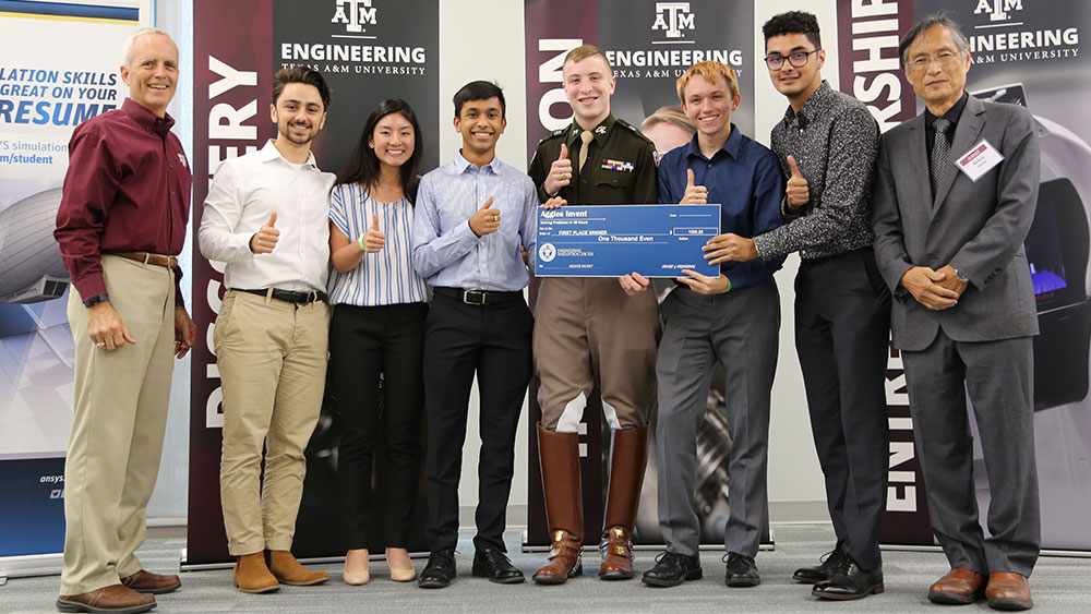 The winning team of Aggies Invent: Energy Solutions