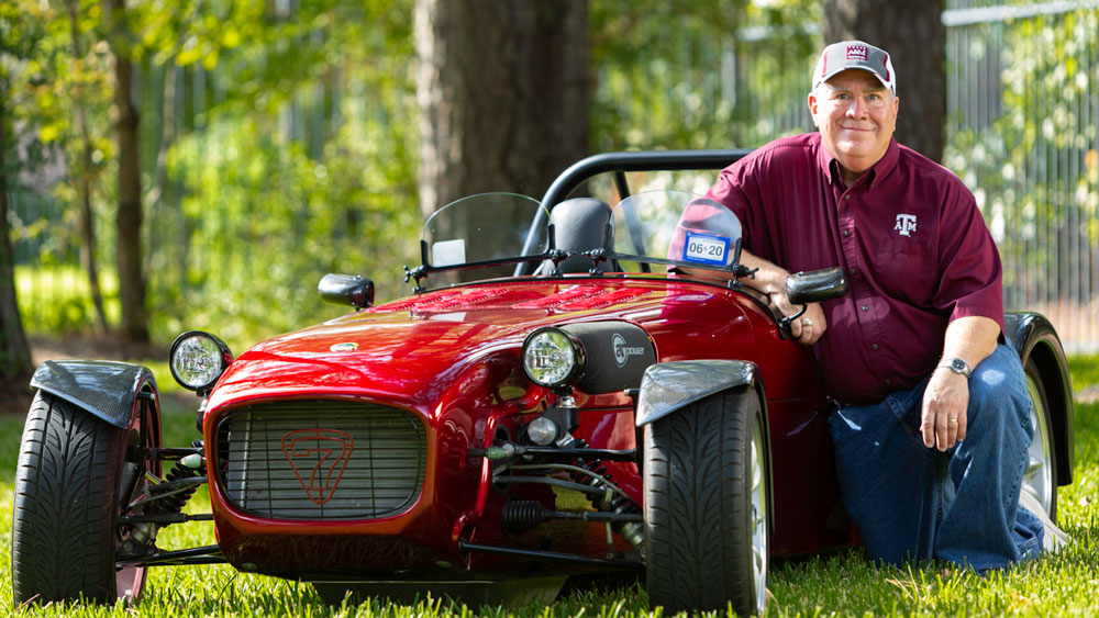 Matt Lawrence ’81 and one of his cars