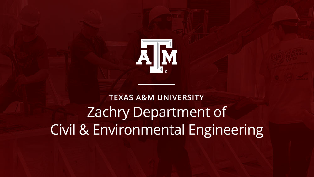 Texas A&amp;M University Zachry Department of Civil and Environmental Engineering logo