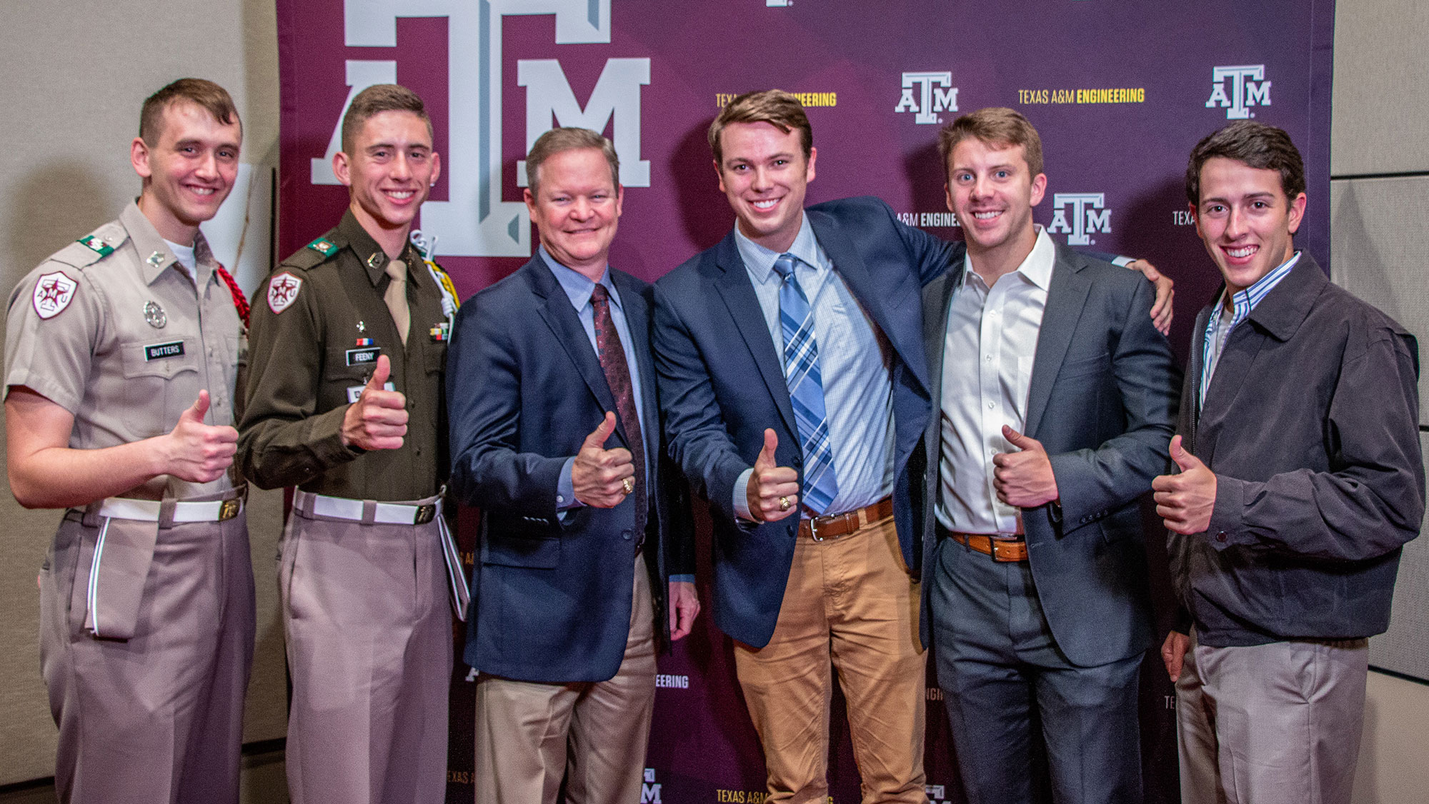 Scott Moses with Texas A&M Engineering students