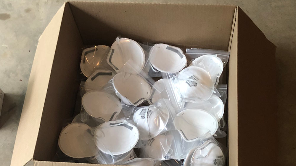 A box of N95 masks.