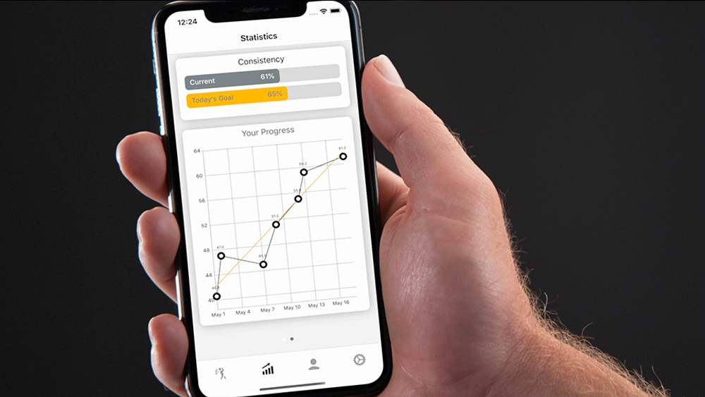 Synced with a mobile application, the sleeve evaluates the club face, club path and rhythm of a player's swing and provides real-time insights and training recommendations. 