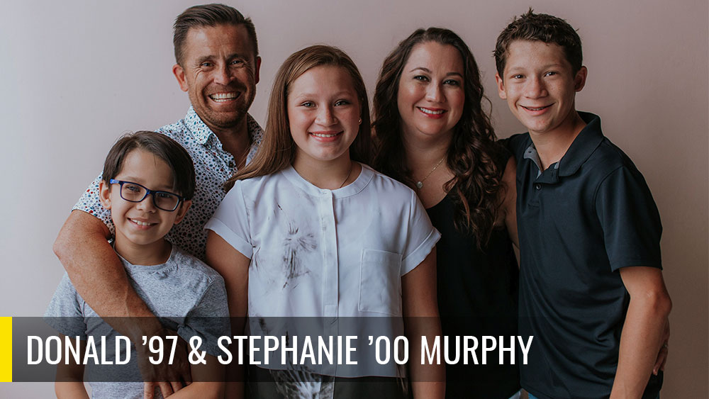 Donald “Murph” and Stephanie Murphy and their three children. 