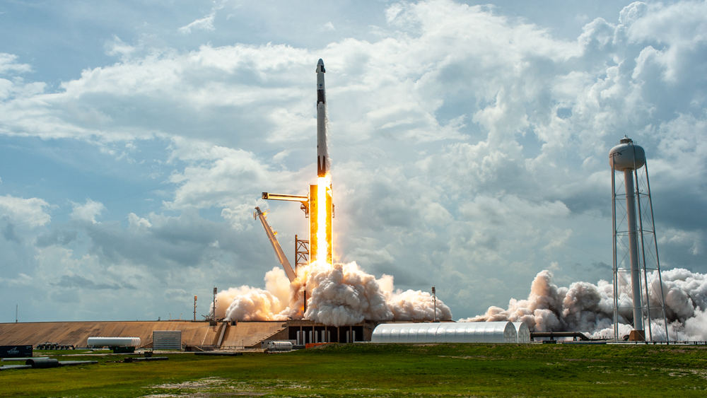 Shuttle launches into space