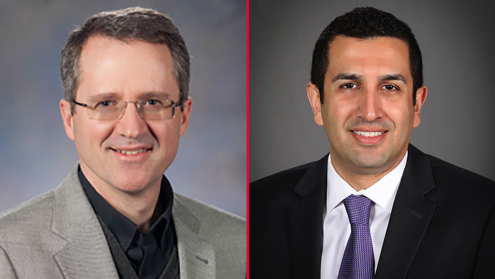 Head shots of Dr. Tim Davis and Dr. Roozbeh Jafari.