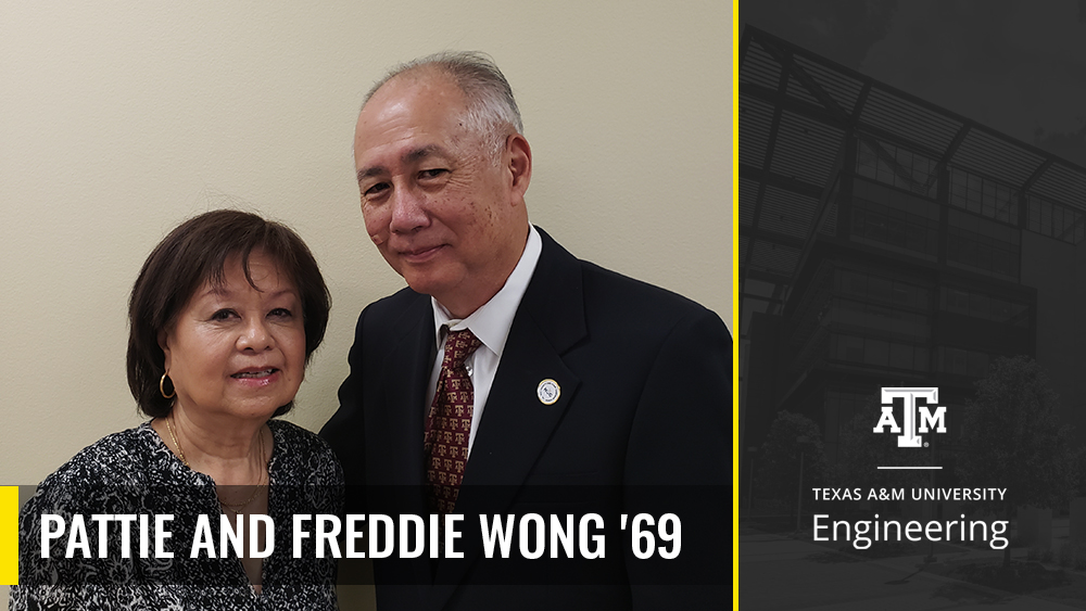 Freddie Wong ’69, electrical engineering former student, along with his wife, Pattie, established a scholarship for students specializing in energy and power.