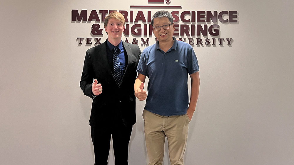 Alex Strasser and Dr. Ziaofeng Qian 