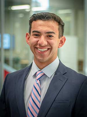 Sebastian Coronado smiling.